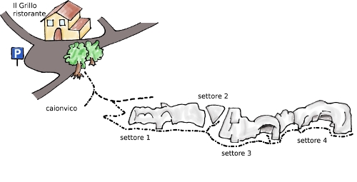 Maddalena mappa accesso